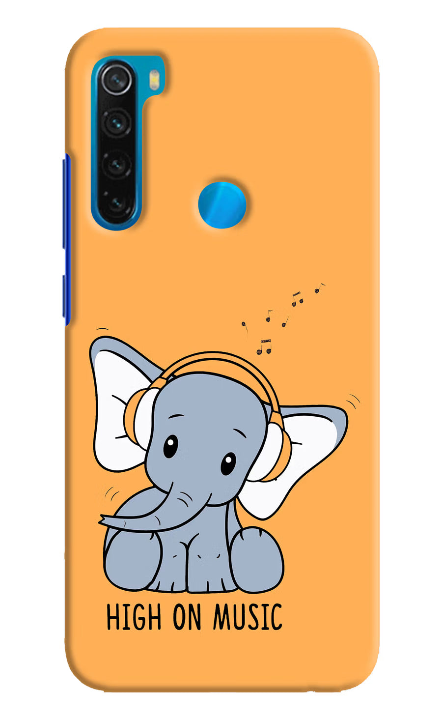 High On Music Redmi Note 8 Back Cover, Hard case