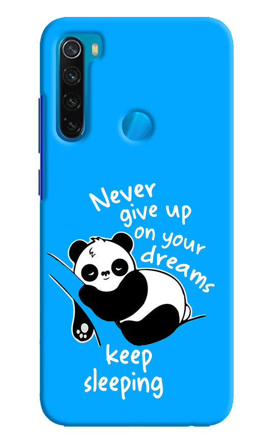 Keep Sleeping Redmi Note 8 Hard Case Back Cover by Casekaro