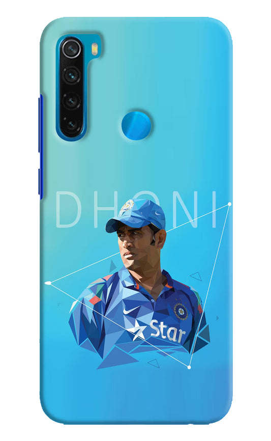 Dhoni Artwork Redmi Note 8 Hard Case Back Cover by Casekaro