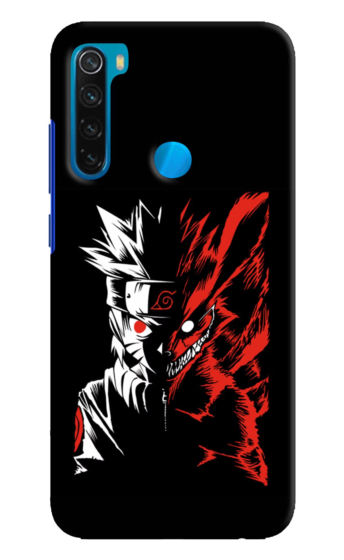 Naruto Two Face Redmi Note 8 Hard Case Back Cover by Casekaro