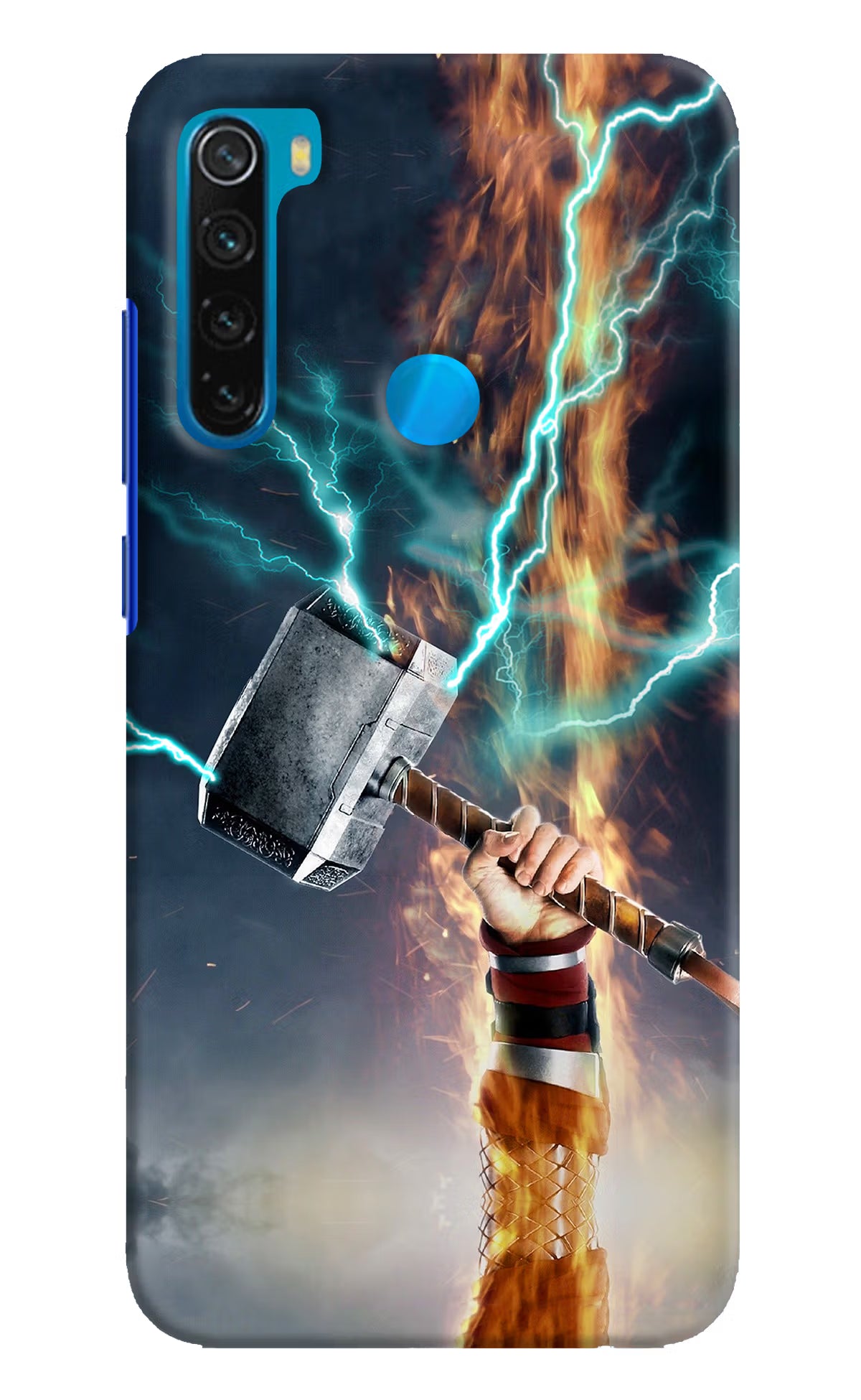 Thor Hammer Mjolnir Redmi Note 8 Hard Case Back Cover by Casekaro