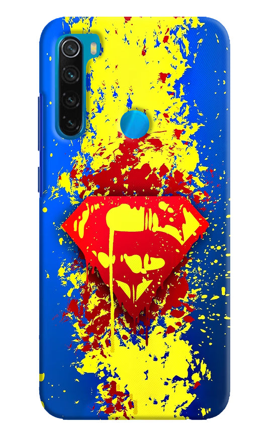 Superman logo Redmi Note 8 Hard Case Back Cover by Casekaro