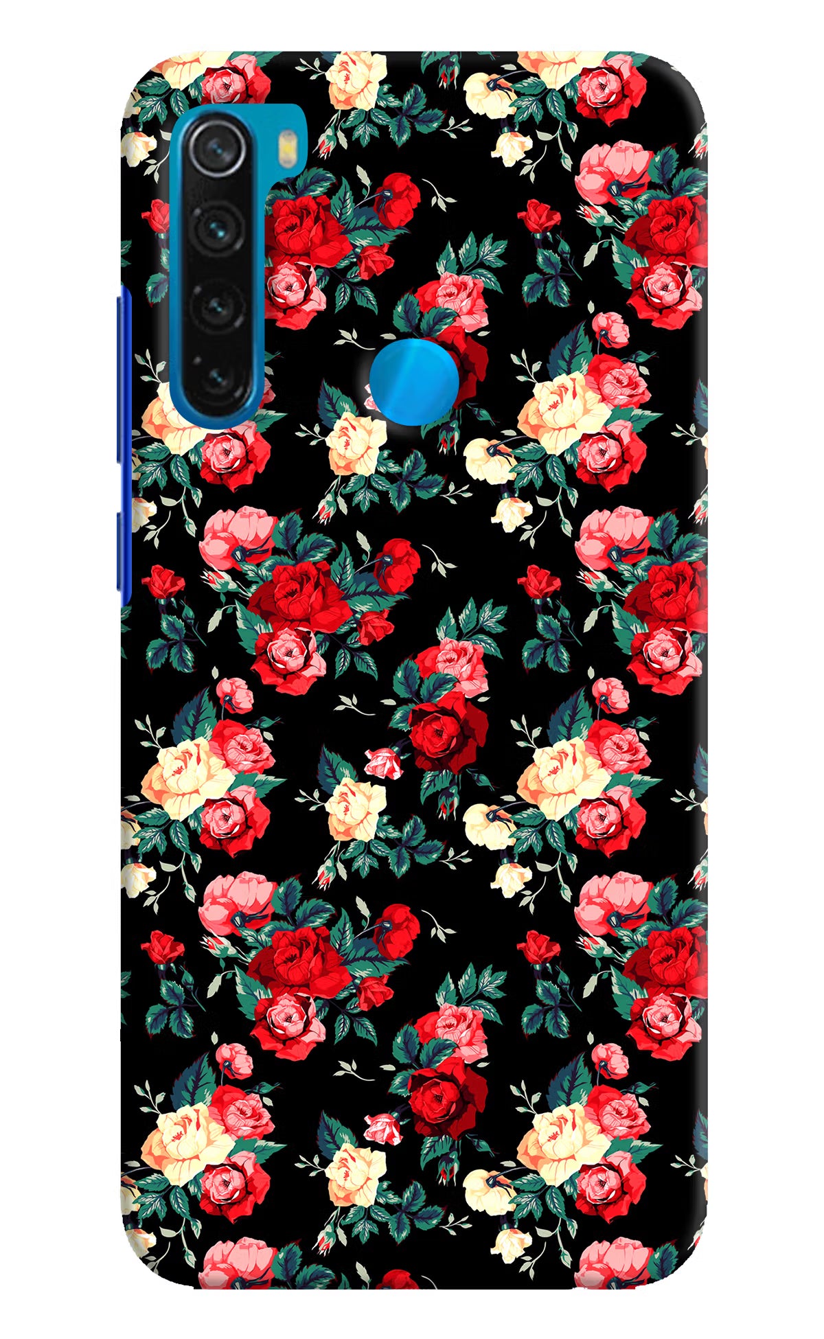 Rose Pattern Redmi Note 8 Hard Case Back Cover by Casekaro