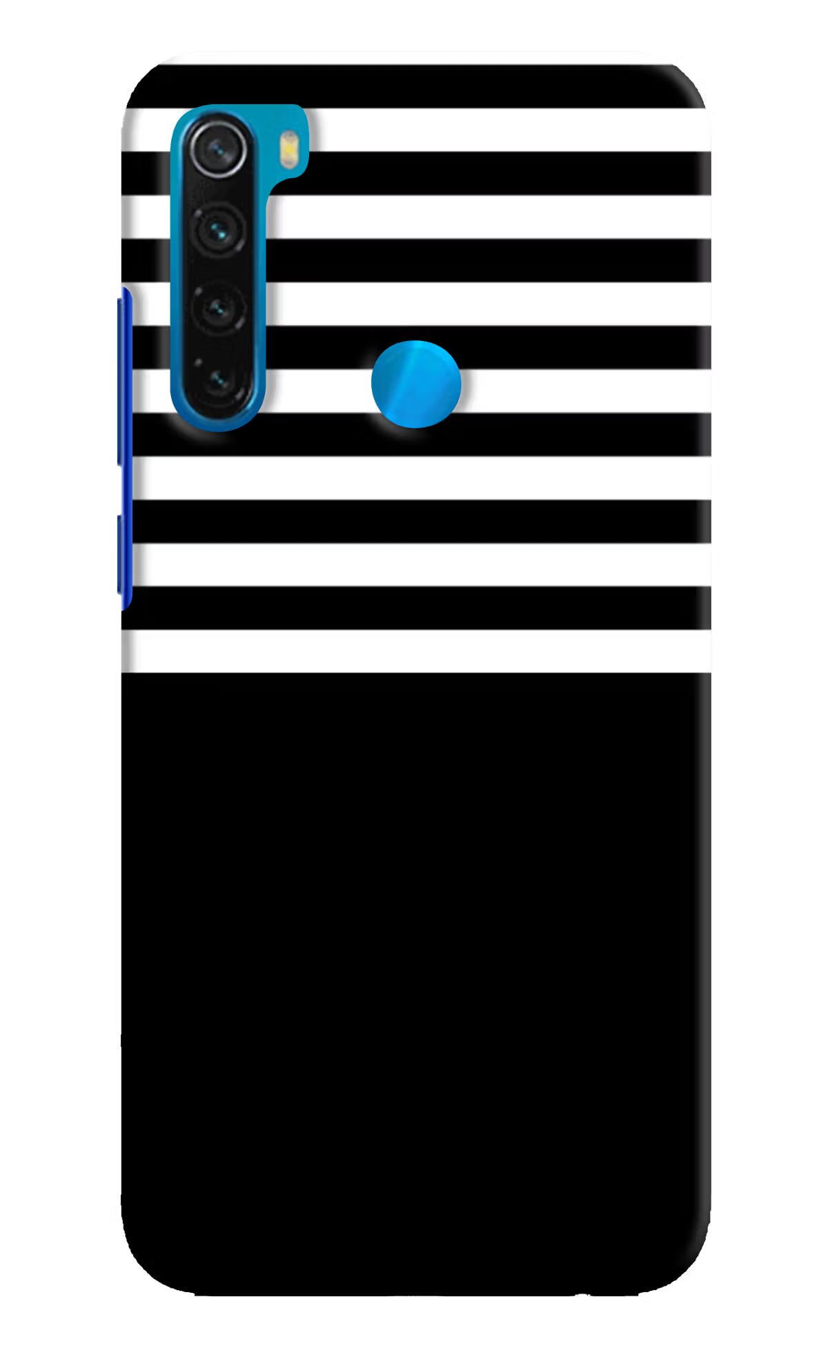 Black and White Print Redmi Note 8 Hard Case Back Cover by Casekaro