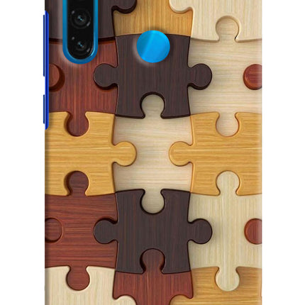 Wooden Puzzle Redmi Note 8 Hard Case Back Cover by Casekaro