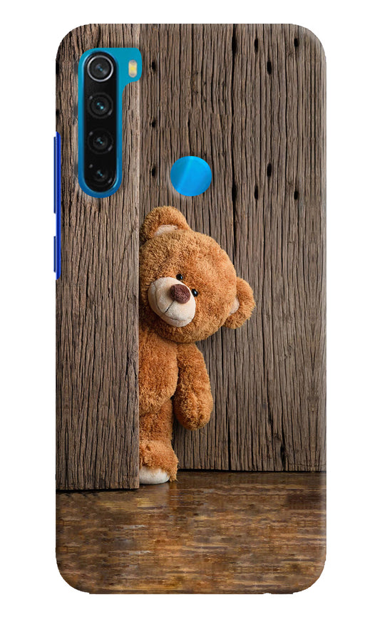Teddy Wooden Redmi Note 8 Hard Case Back Cover by Casekaro