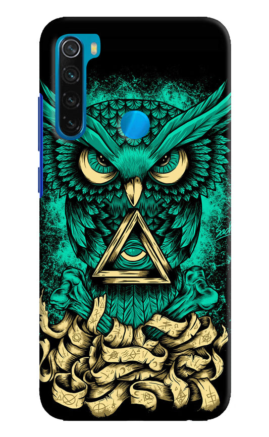 Green Owl Redmi Note 8 Hard Case Back Cover by Casekaro