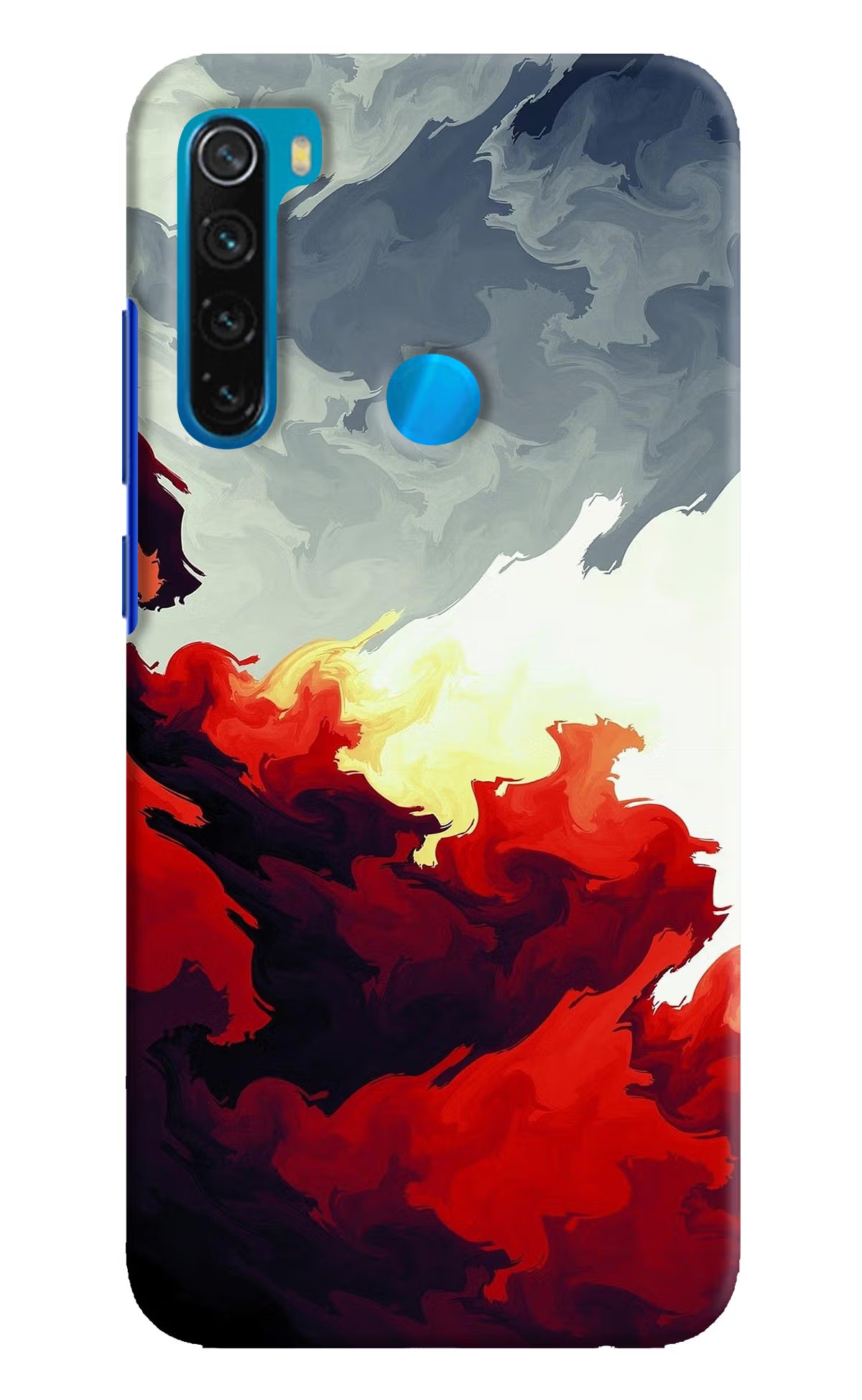Fire Cloud Redmi Note 8 Hard Case Back Cover by Casekaro