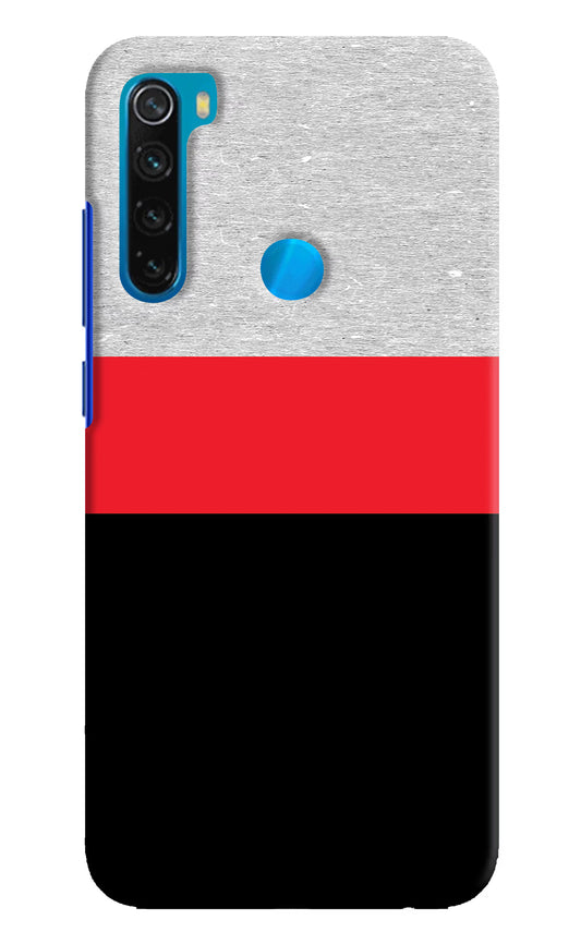 Tri Color Pattern Redmi Note 8 Hard Case Back Cover by Casekaro