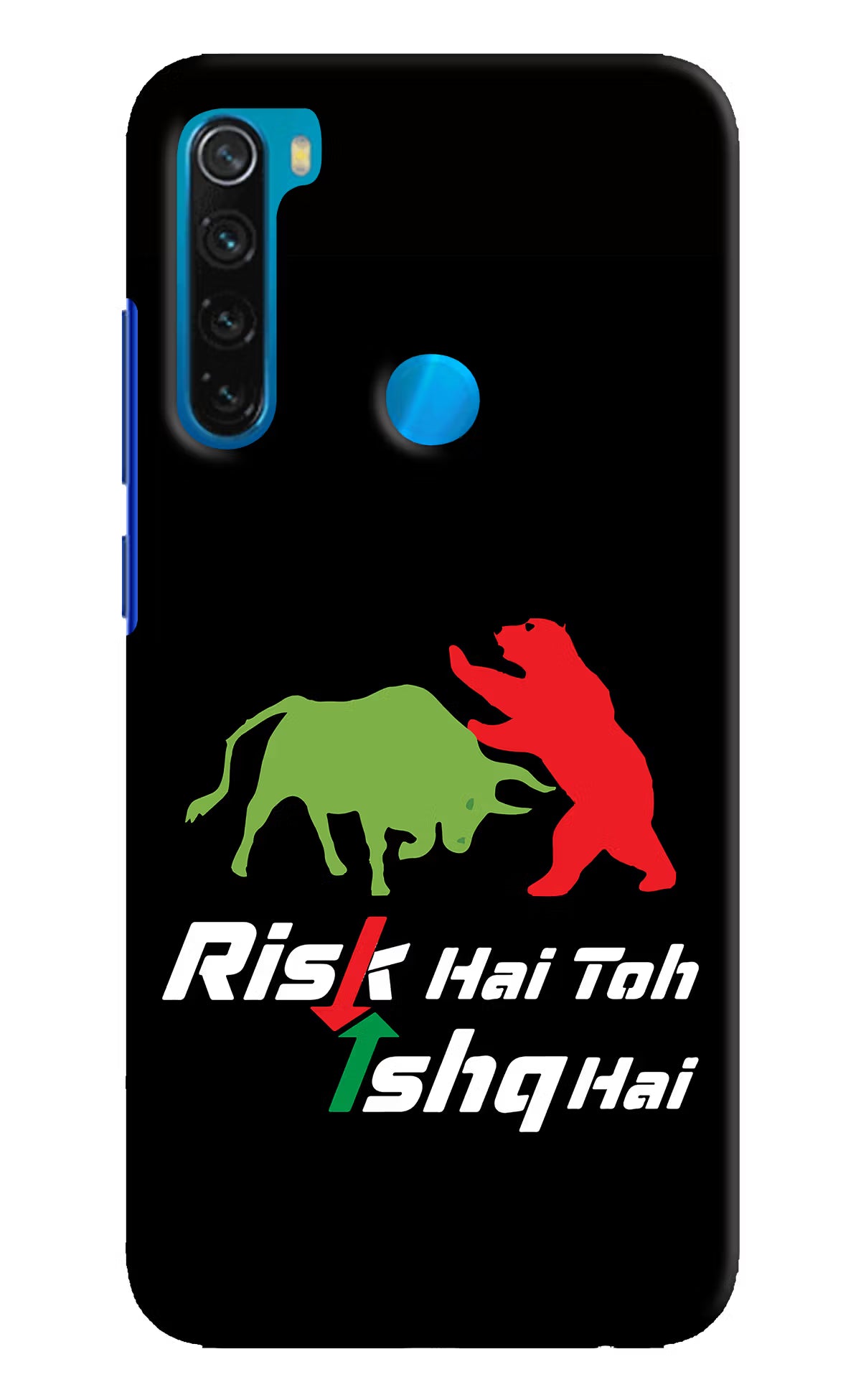 Risk Hai Toh Ishq Hai Redmi Note 8 Hard Case Back Cover by Casekaro