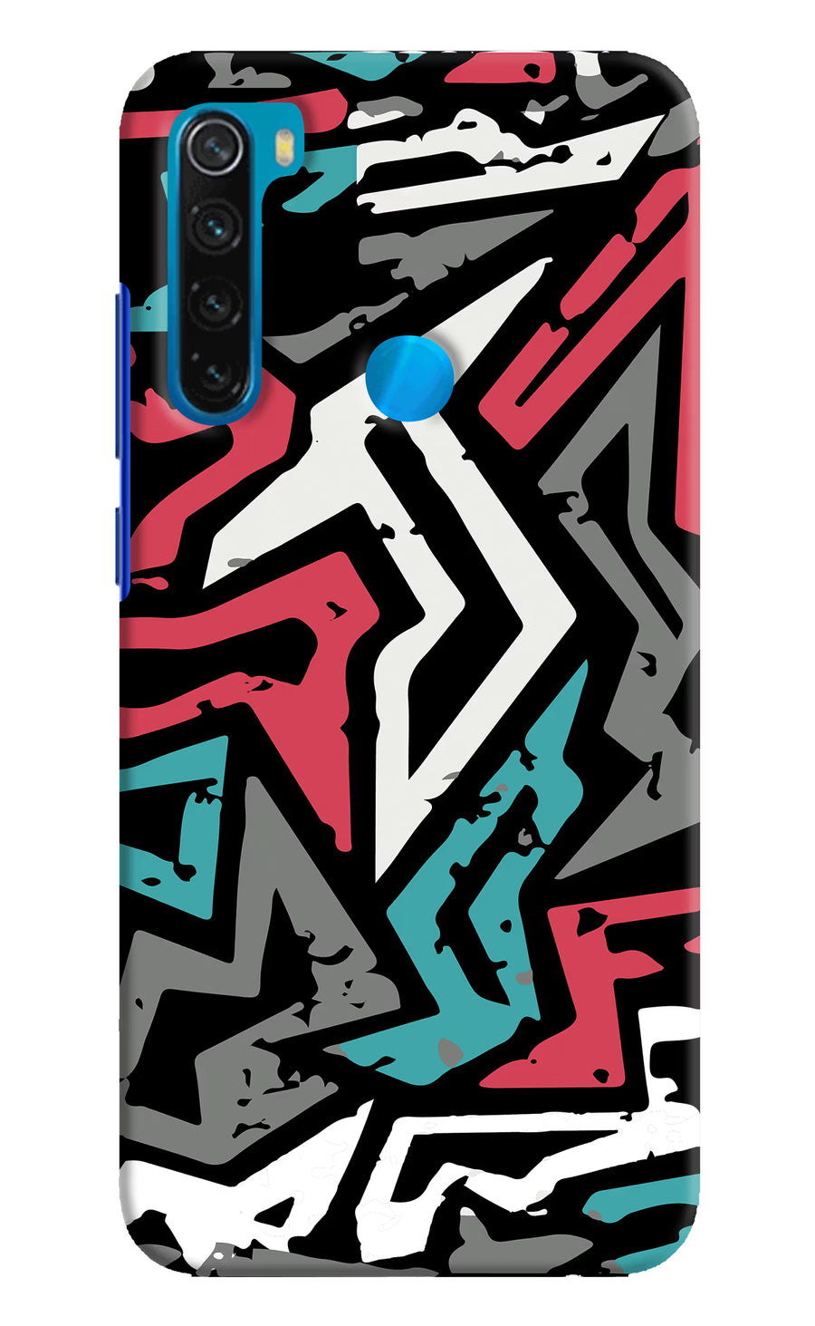 Geometric Graffiti Redmi Note 8 Back Cover, Hard case