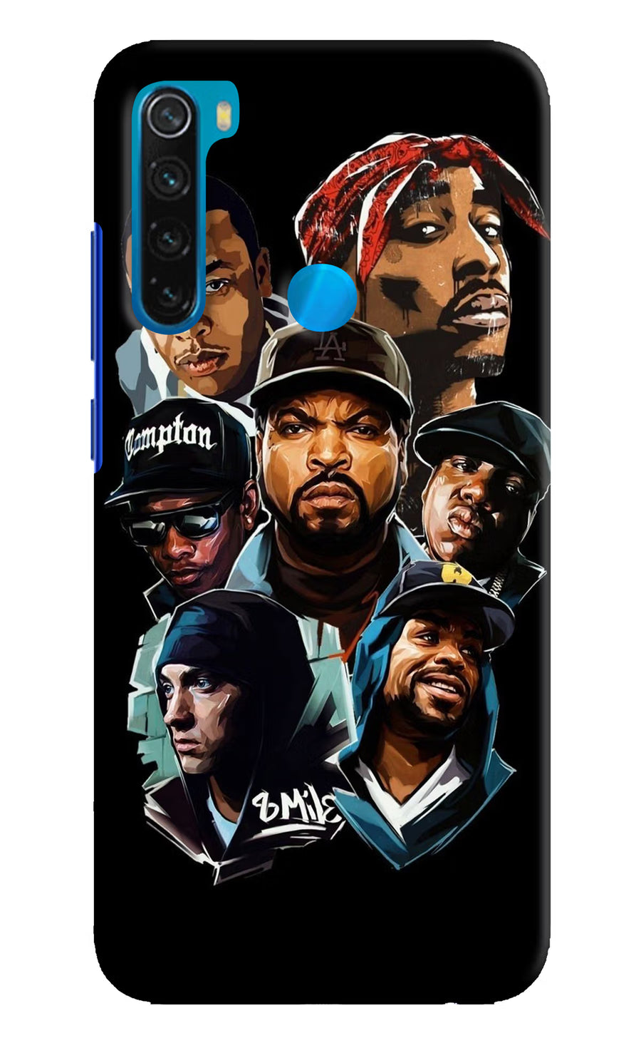Rappers Redmi Note 8 Back Cover, Hard case