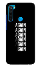 Again Again Gain Redmi Note 8 Hard Case Back Cover by Casekaro