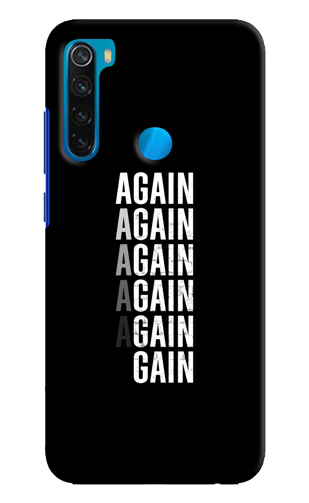 Again Again Gain Redmi Note 8 Hard Case Back Cover by Casekaro