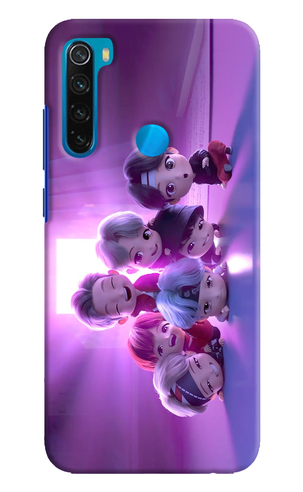 BTS Chibi Redmi Note 8 Hard Case Back Cover by Casekaro