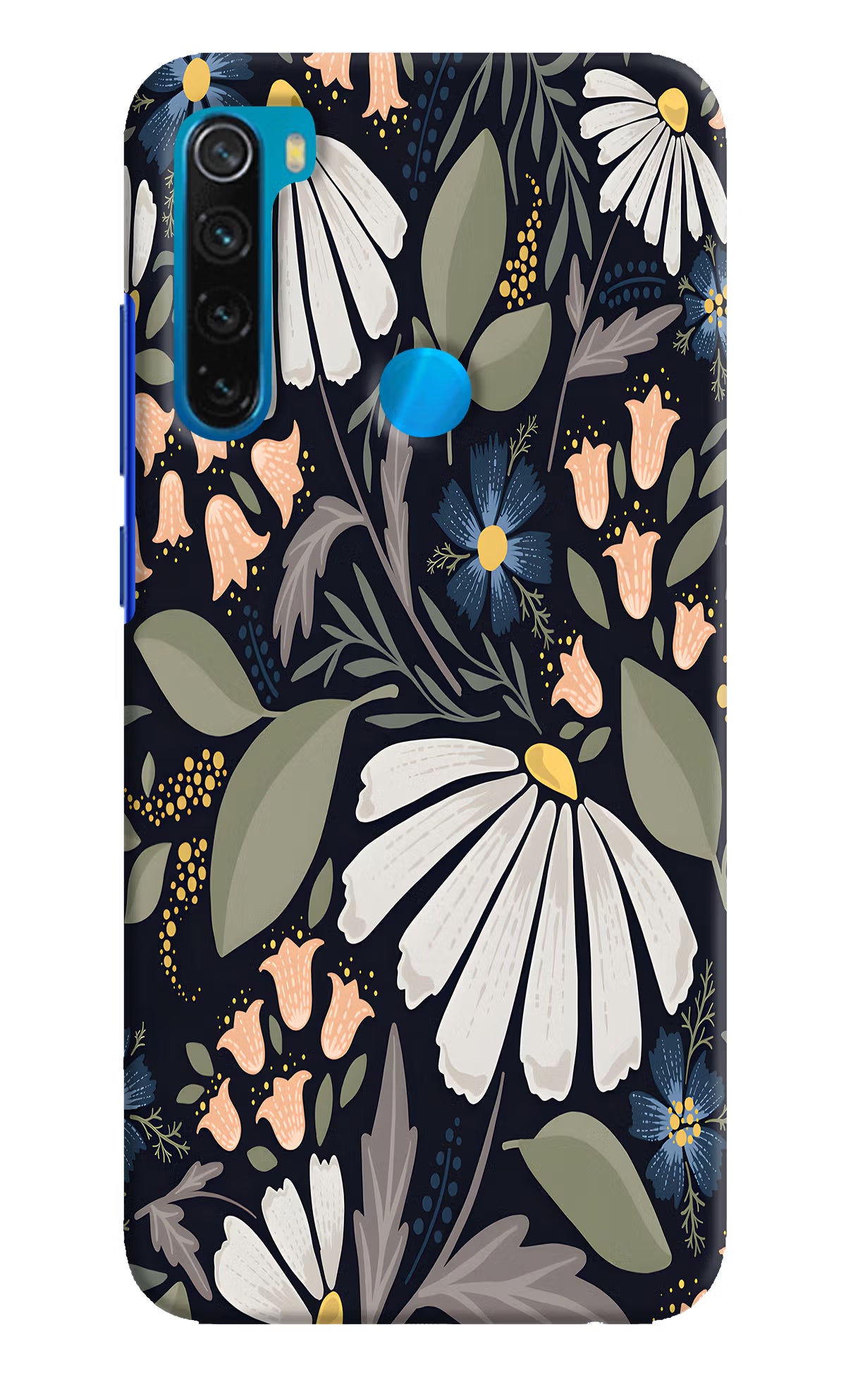 Flowers Art Redmi Note 8 Hard Case Back Cover by Casekaro