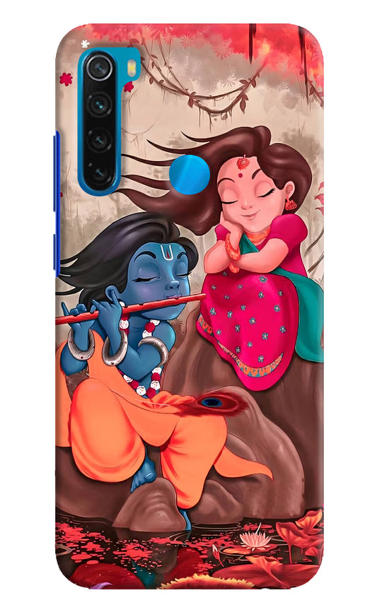 Radhe Krishna Redmi Note 8 Hard Case Back Cover by Casekaro