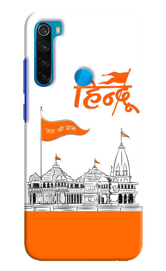 Jai Shree Ram Hindu Redmi Note 8 Hard Case Back Cover by Casekaro