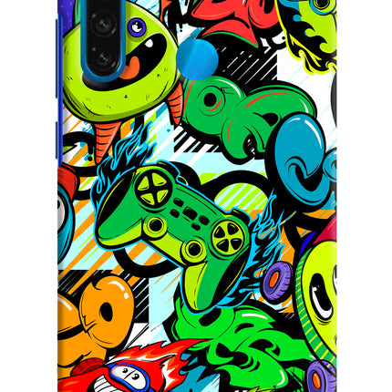 Game Doodle Redmi Note 8 Hard Case Back Cover by Casekaro