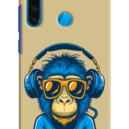Monkey Headphone Redmi Note 8 Hard Case Back Cover by Casekaro