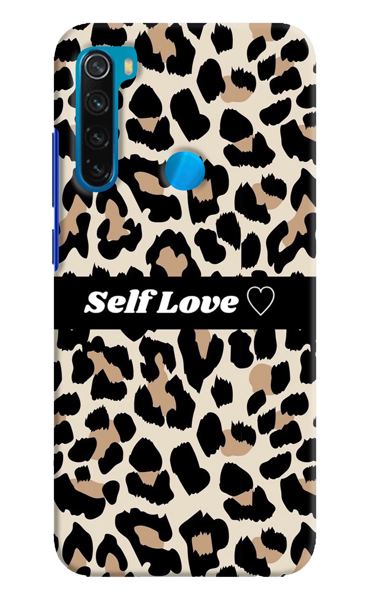 Leopard Print Self Love Redmi Note 8 Hard Case Back Cover by Casekaro