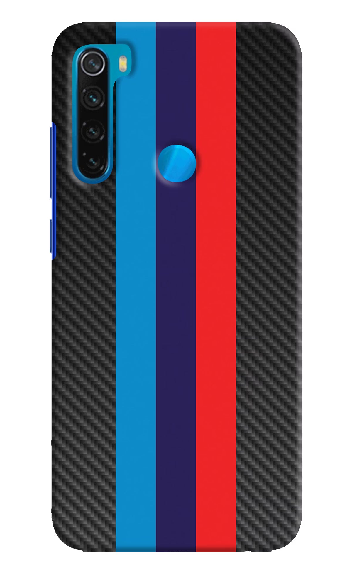 BMW Stripes Pattern Redmi Note 8 Hard Case Back Cover by Casekaro