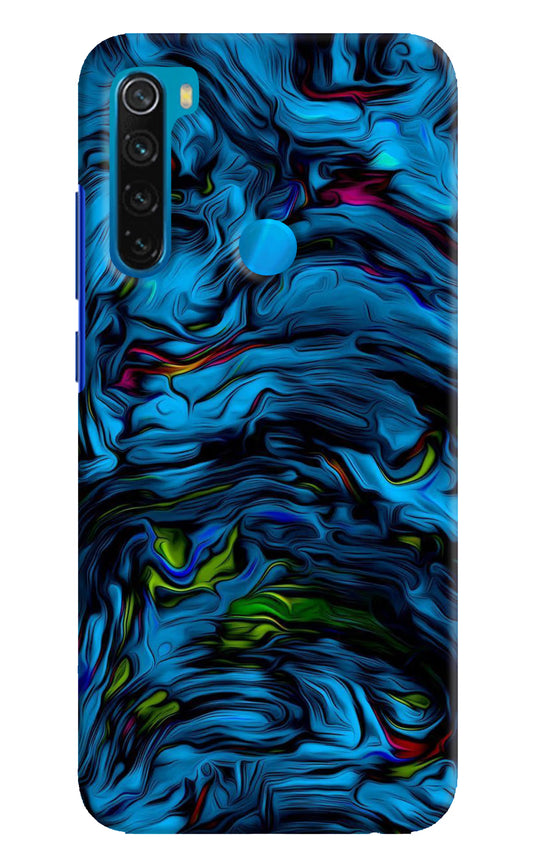 Dark Blue Abstract Redmi Note 8 Hard Case Back Cover by Casekaro