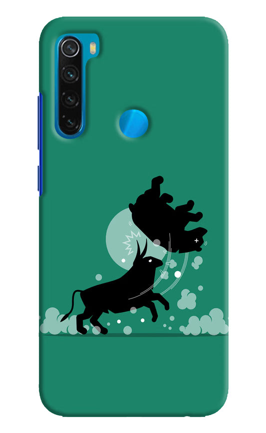 Bull Conqueror Redmi Note 8 Hard Case Back Cover by Casekaro