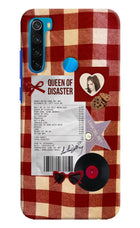 Queen of Disaster Redmi Note 8 Hard Case Back Cover by Casekaro
