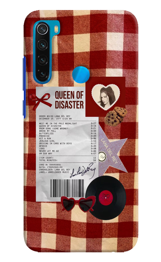Queen of Disaster Redmi Note 8 Hard Case Back Cover by Casekaro