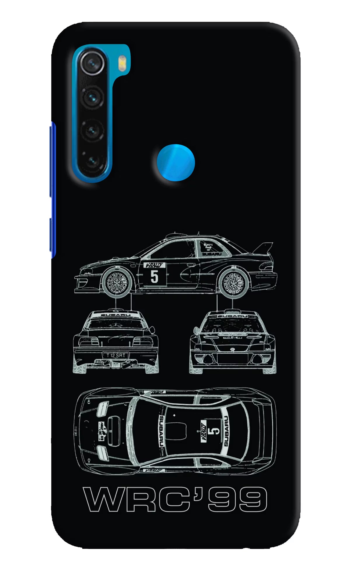 WRC'99 Redmi Note 8 Hard Case Back Cover by Casekaro