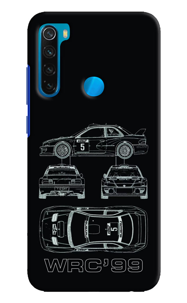WRC'99 Redmi Note 8 Hard Case Back Cover by Casekaro