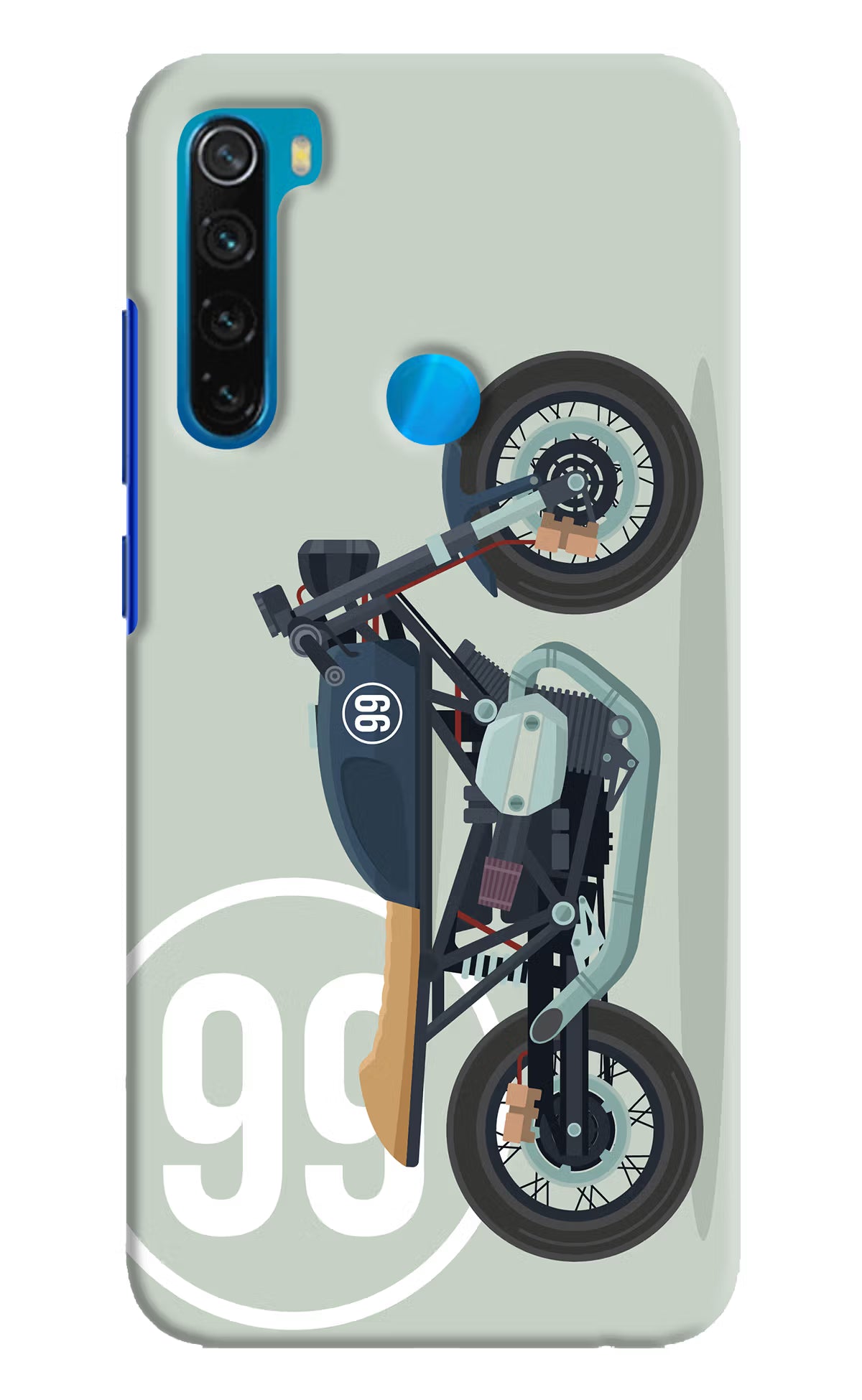 Classic Cafe Racer 99 Redmi Note 8 Hard Case Back Cover by Casekaro