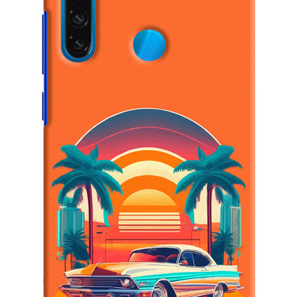 Palm Drive 80s Redmi Note 8 Hard Case Back Cover by Casekaro