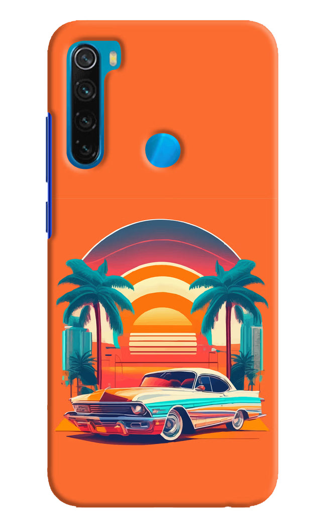 Palm Drive 80s Redmi Note 8 Hard Case Back Cover by Casekaro