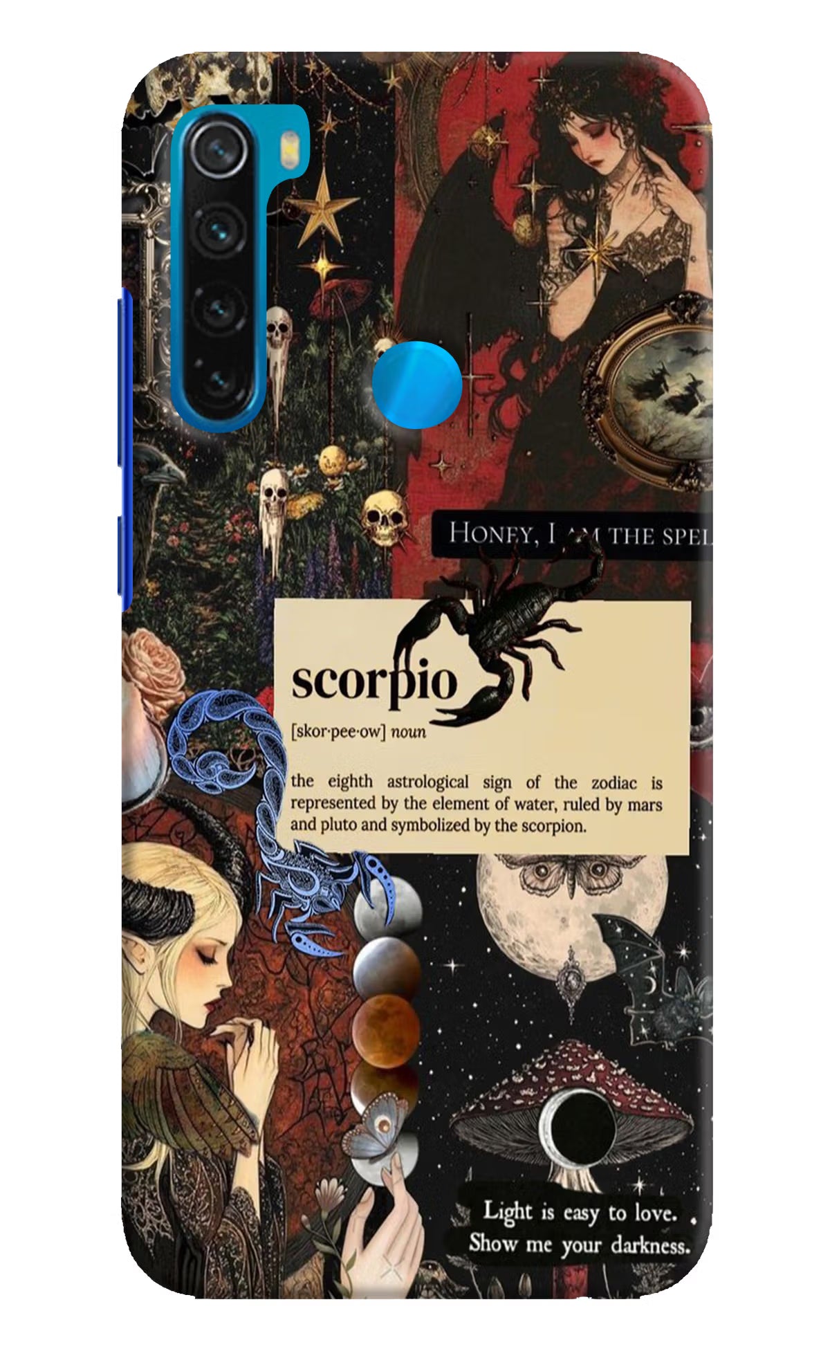Scorpio Zodiac Redmi Note 8 Hard Case Back Cover by Casekaro