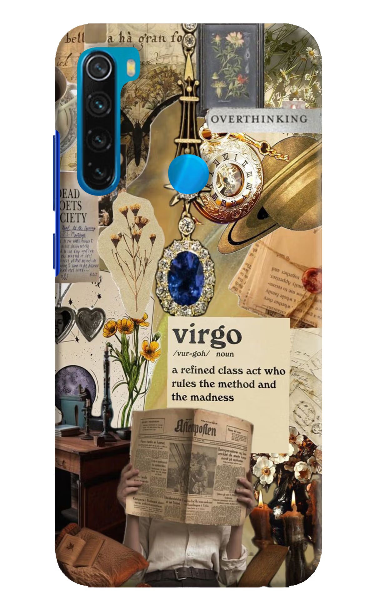 Virgo Zodiac Redmi Note 8 Hard Case Back Cover by Casekaro