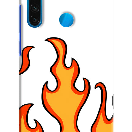Fired Up – White Redmi Note 8 Hard Case Back Cover by Casekaro