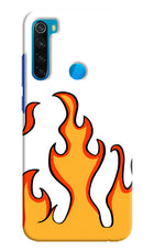 Fired Up – White Redmi Note 8 Hard Case Back Cover by Casekaro