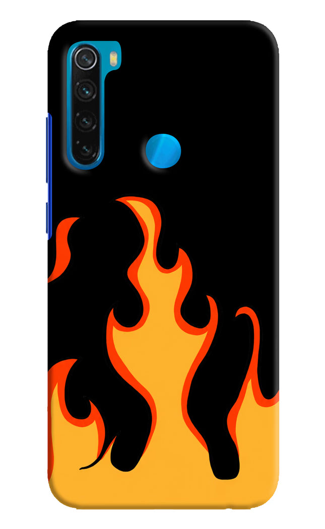 Fired Up – Black Redmi Note 8 Hard Case Back Cover by Casekaro