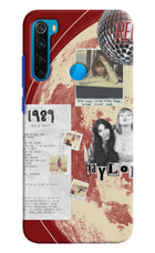 Taylor Swift Redmi Note 8 Hard Case Back Cover by Casekaro