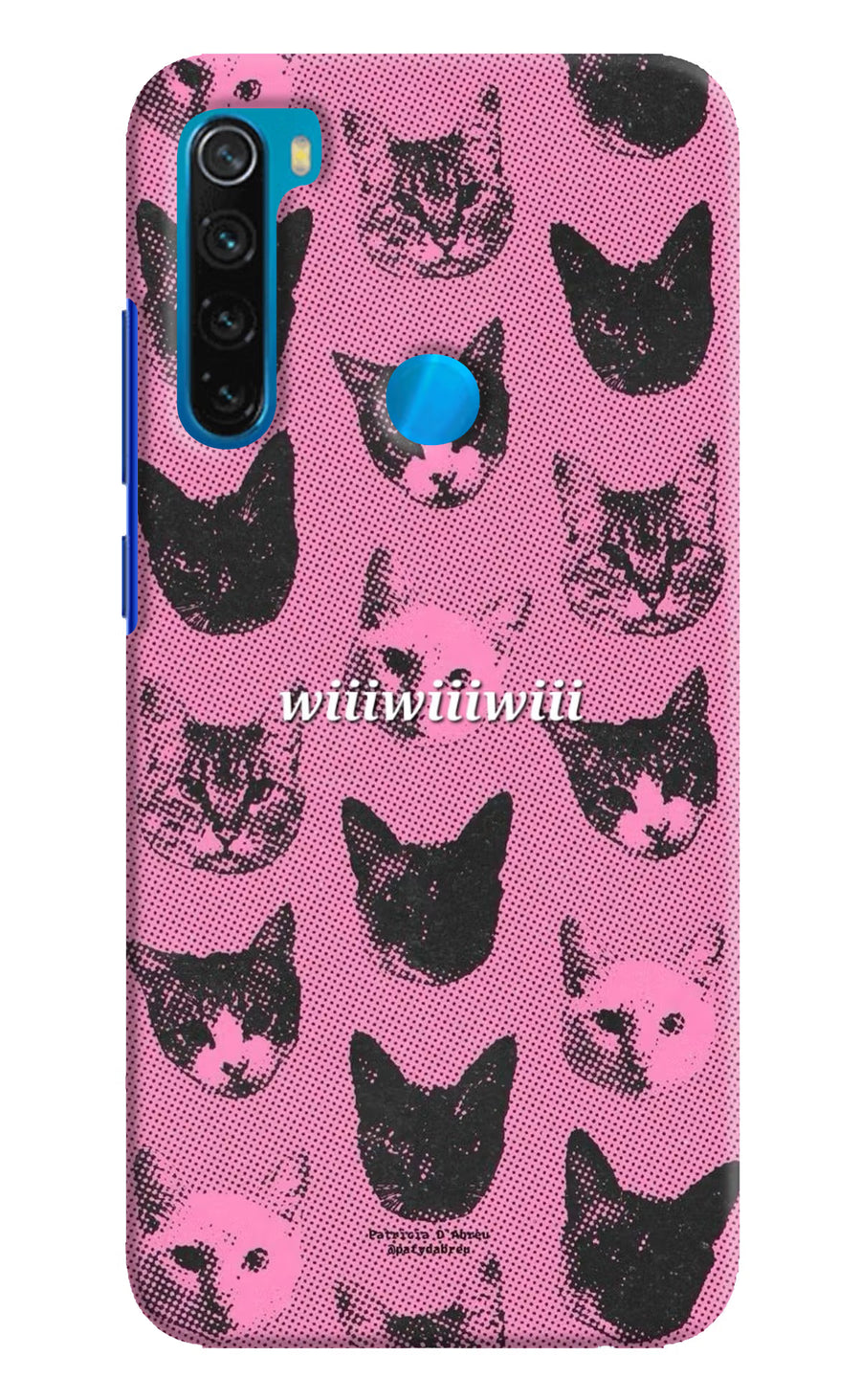 Pink Cats Redmi Note 8 Back Cover, Hard case