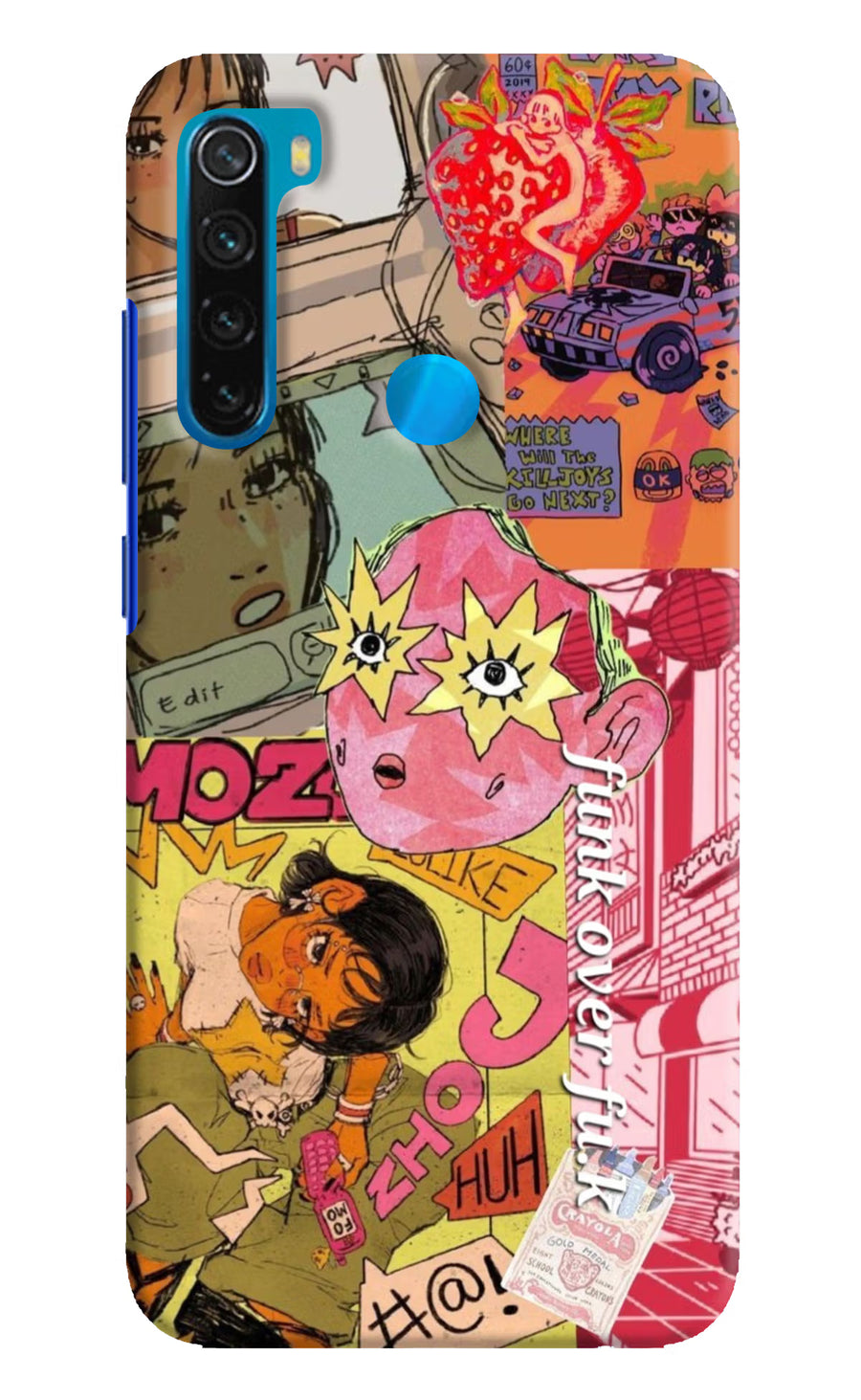 Funkover Redmi Note 8 Back Cover, Hard case