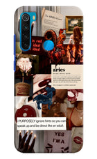 Zodiac Aries Redmi Note 8 Hard Case Back Cover by Casekaro