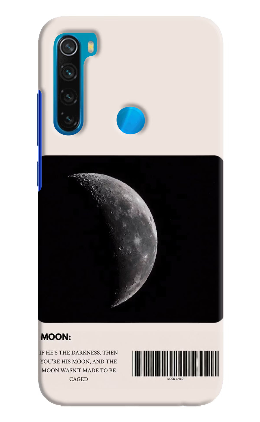 Moon Phase Redmi Note 8 Back Cover, Hard case