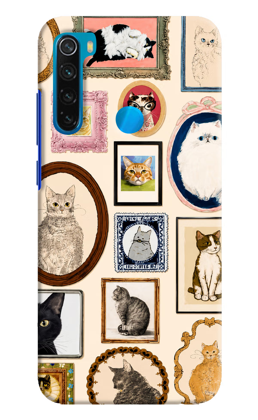 Mirror Cats Redmi Note 8 Back Cover, Hard case