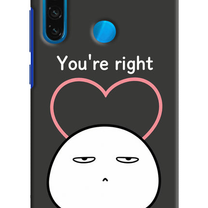 You're Right Redmi Note 8 Hard Case Back Cover by Casekaro