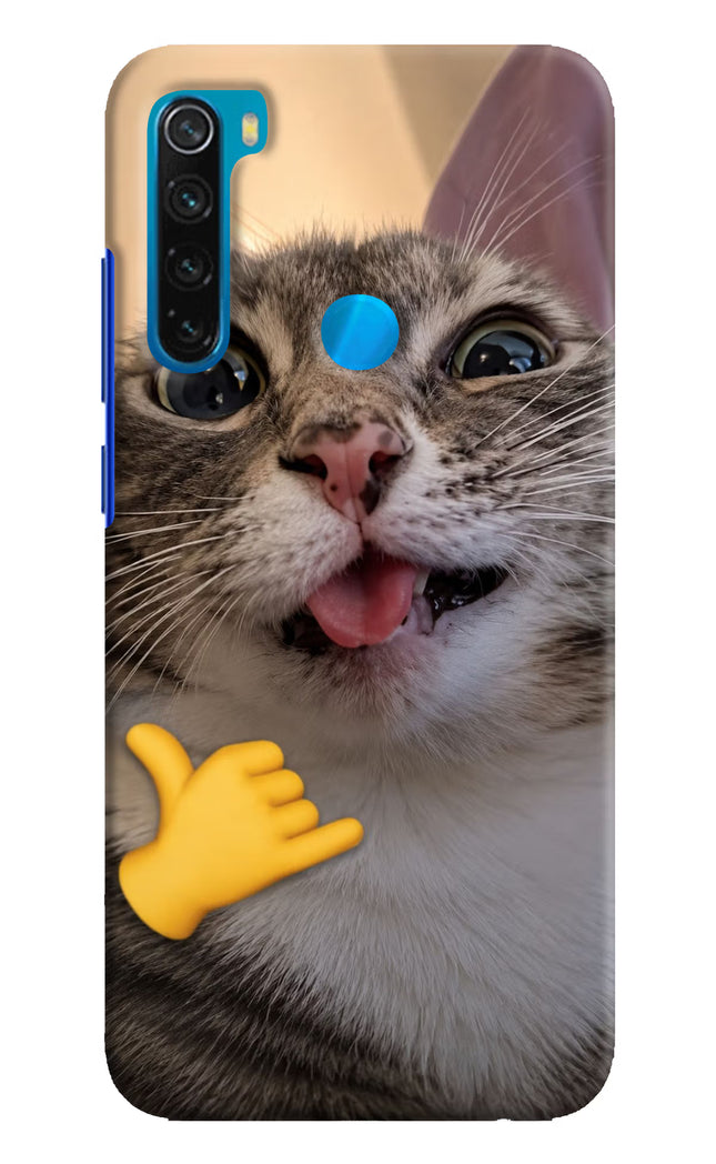 Silly Cat Call Redmi Note 8 Hard Case Back Cover by Casekaro