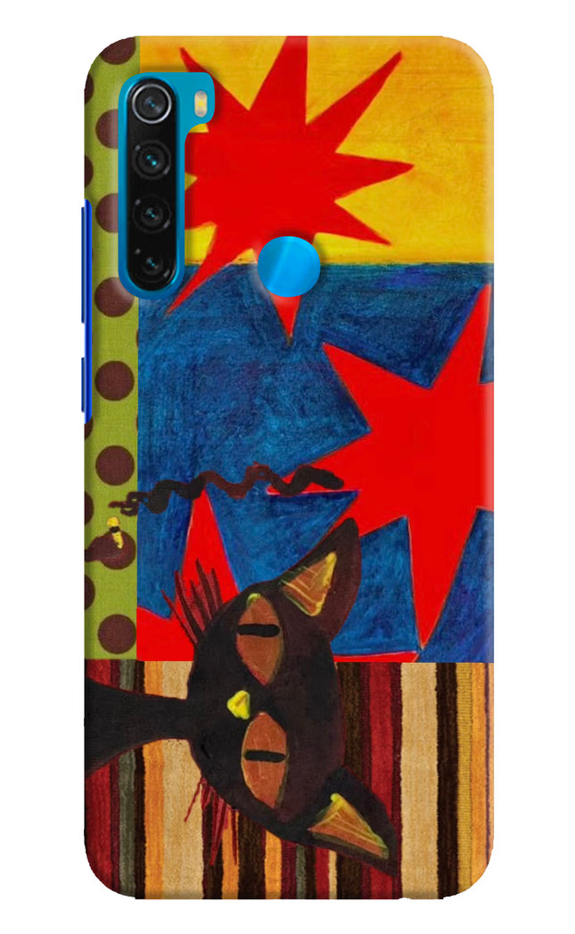 Pop Cat Redmi Note 8 Hard Case Back Cover by Casekaro