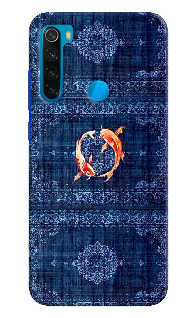 Koi Blue Redmi Note 8 Hard Case Back Cover by Casekaro